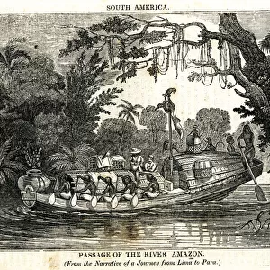 Passage of the Amazon River, Journey Lima to Para, 1836