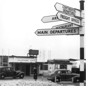 Passenger Terminal at Heathrow Airport in the early 1950s