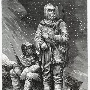 Payer and Weyprecht, Austrian lieutenants, in their Arctic dress Date: 1874