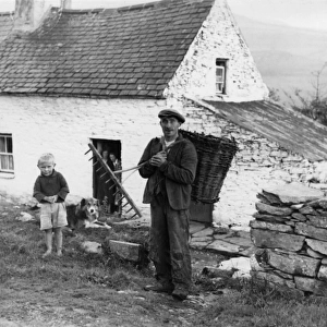 Peat Man & Irish Cottage