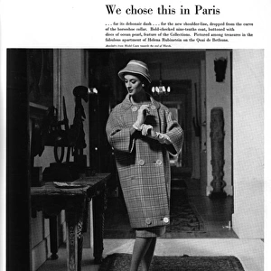 Pierre Balmain at Debenhams advertisement, 1959