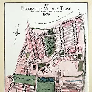 Plan of Bournville, early 1900s