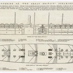 Entwurf der Schifffahrtsschiff SS Großbritannien Entwurf der Schifffahrtsschiff SS Großbritannien