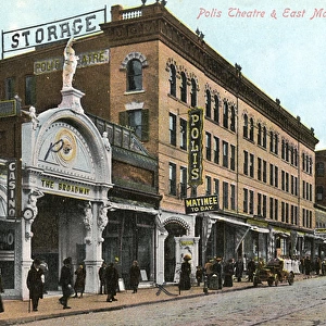 Polis theatre & East Main Street, Waterbury, Connecticut