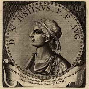 Portrait of Roman Emperor Justin I