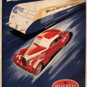 Bugatti Automobiles and Autorails Print Advertisement Bugatti Automobiles and Autorails Print Advertisement