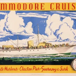 Commodore Cruises Print: Ramsgate to Guernsey and Sark Commodore Cruises Print: Ramsgate to Guernsey and Sark