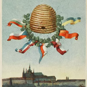 Poster card for a Beekeepers Conference - Prague
