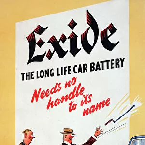 Poster, Exide, The Long Life Car Battery
