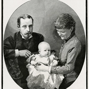 Prince Leopold & Princess Helena with infant Princess Alice