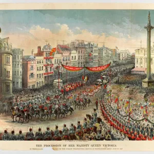 Queen Victoria's 1887 Jubilee Procession Print Queen Victoria's 1887 Jubilee Procession Print