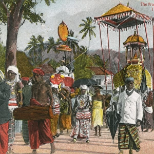 Procession, Holy Relic of the Tooth, Ceylon (Sri Lanka)