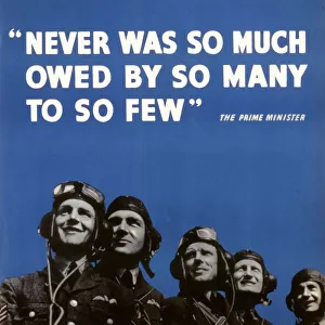 Battle of Britain Framed Print Collection: War heroes and pilots from the Battle of Britain