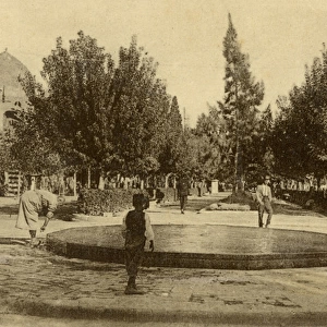 Public garden in Damascus, Syria