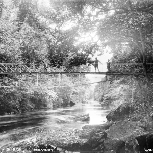 Limavady Suspension Bridge Print, Northern Ireland Limavady Suspension Bridge Print, Northern Ireland