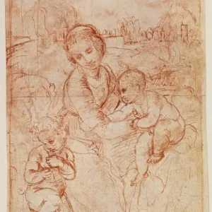 Raphael's Portrait Print after Raphael (1483-1520) Raphael's Portrait Print after Raphael (1483-1520)