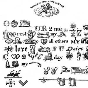 Rebus: a hieroglyphic love letter