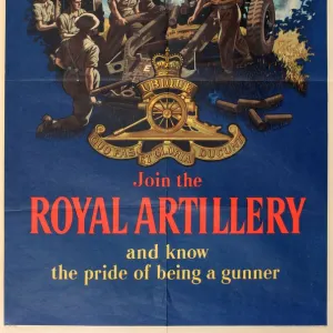 Recruitment poster, Join the Royal Artillery