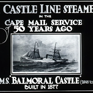 The RMS Balmoral Castle (Union Castle Line)