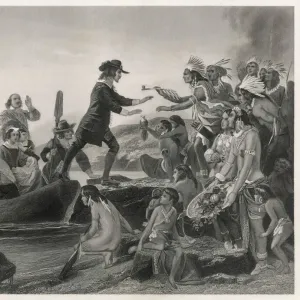 Roger Williams Print, 17th Century Clergyman in Exile