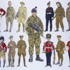 The Royal Regiment of Fusiliers Print, 1968 Formation The Royal Regiment of Fusiliers Print, 1968 Formation