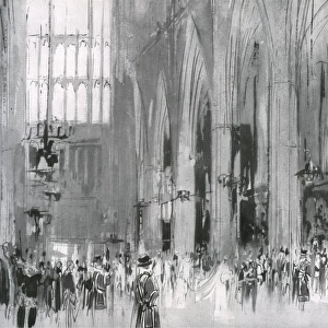 Royal Wedding 1934 - the scene in Westminster Abbey