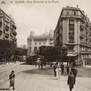 Rue Michelet and Post Office, Algiers, Algeria