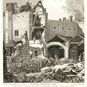 Ruins of the Chapel and Granary of Leadenhall Chapel, 1813