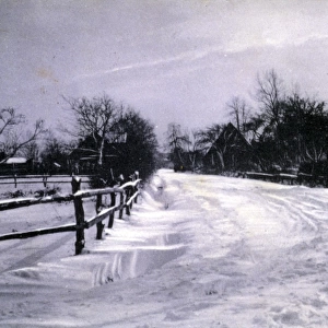Rural Snow Scene, Stamford, Lincolnshire