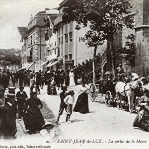 Saint-Jean-de-Luz, Pyrenees-Atlantiques, France - After Mass