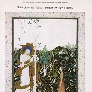 Saint Joan the Maid by Kay Nielsen. How Joan the Maid of Lorraine saw visions