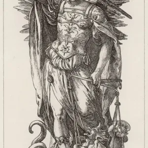 Saint Michael Print, a depiction of the warrior angel