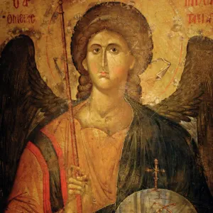 Saint Michael Arcangel. Byzantine icon. XIV century. Greece