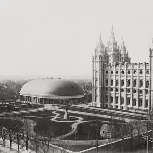 Salt Lake Ctiy, Utah, Mormon temple and tabernacle