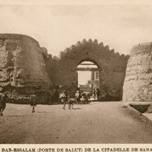 Sana a - Yemen - The Bab-Essalam Gate and the Citadel