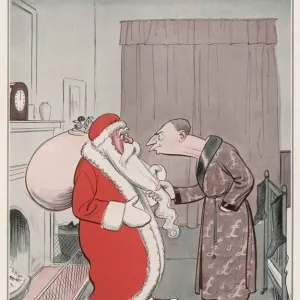 Santa caught by the tax inspector by H. M. Bateman