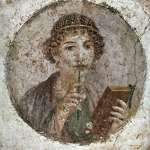 SAPPHO (612-545 BC). Greek poet. Womans portrait