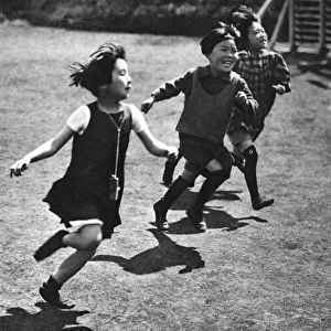 School children in Japan in western dress