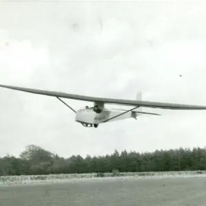 Scout Glider in Flight Print: Slingsby T.21 at Lasham, 1960s Scout Glider in Flight Print: Slingsby T.21 at Lasham, 1960s