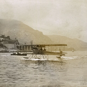 Seaplane taking off at Monte Carlo, Principality of Monaco