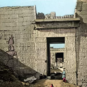 The second Propylon at Medinet Abu, Egypt