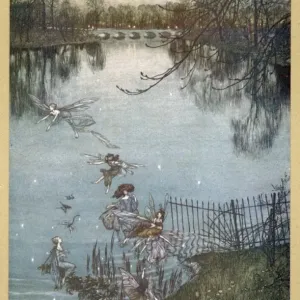 At the Serpentine Fairies Print, Kensington Gardens