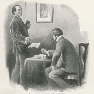 Sherlock Holmes Print: A Telegram from Mary Evans Sherlock Holmes Print: A Telegram from Mary Evans