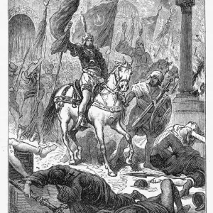 Print of the Siege of Constantinople