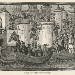 Print of the Siege of Constantinople