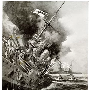 Sinking of the German battleship Scharnhorst, WW1