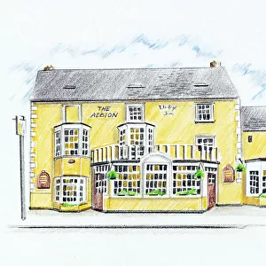 Sketch of Albion PH, East Molesey, Surrey