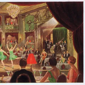 A sketch of a cabaret at the Theatre des Westens, Berlin, 19