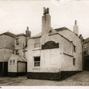 1927 Print of The Sloop Inn, St Ives, Cornwall 1927 Print of The Sloop Inn, St Ives, Cornwall