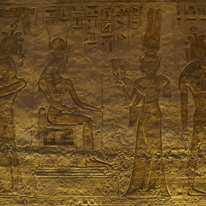 Small Temple or Temple of Hathor. Relief depicting Nefertari